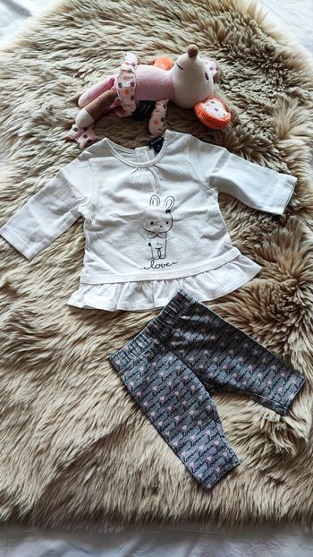 Ensemble lapin Kiabi 1 mois