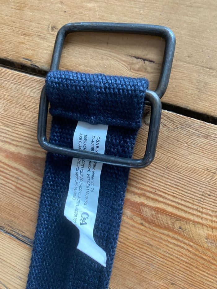 Ceinture homme bleu marine C&A - photo numéro 2