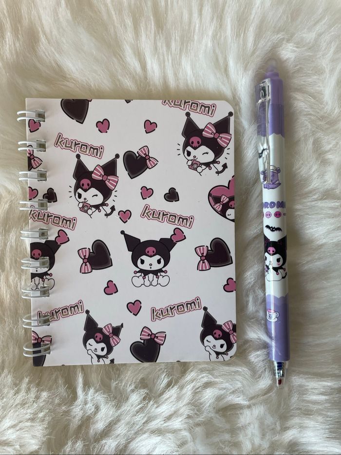 Carnet + stylo kuromi - photo numéro 2