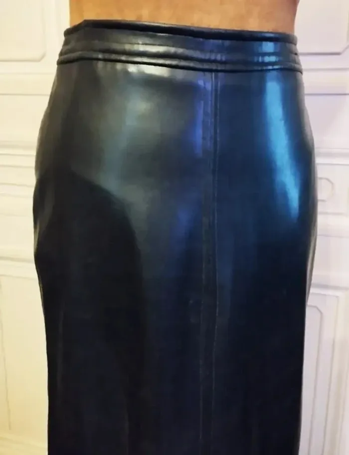 In Love Carling Jupe Longue Souple Effet Cuir T XS/S - photo numéro 8