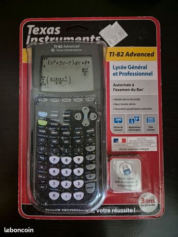 Calculatrice scientifique Texas Instruments TI-82 Advanced NEUVE