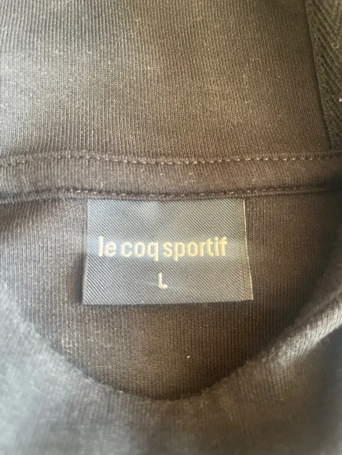 Pull à capuche Le Coq Sportif noir L - photo numéro 4