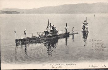 CPA - MARINE DE GUERRE - "LA MEDUSE ' Sous - Marin - N°6035