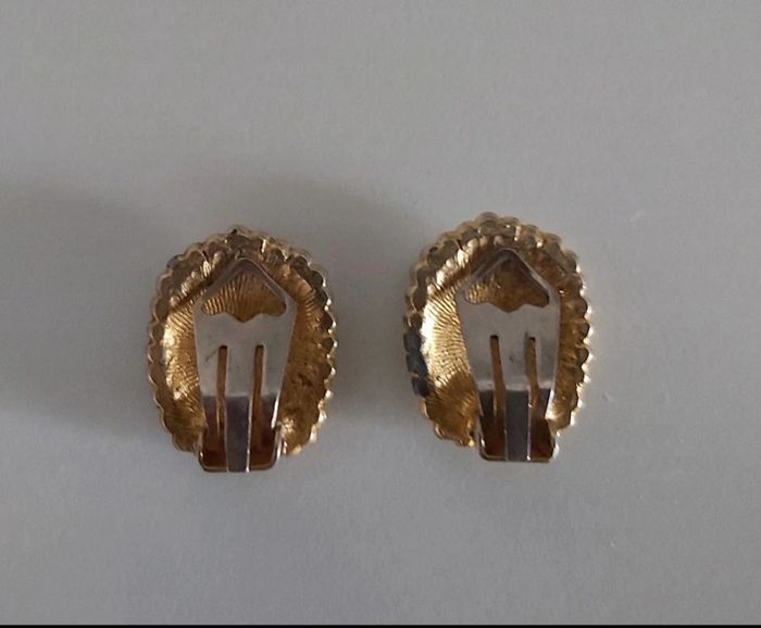 Boucles d'oreilles vintage à clip - photo numéro 3