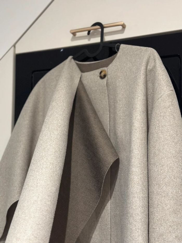 Cape poncho veste gilet manteau avec écharpe - photo numéro 2