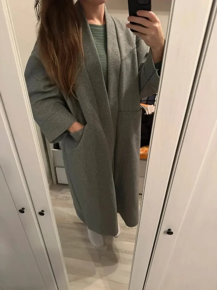 Manteaux pardessus gris taille L - photo numéro 6