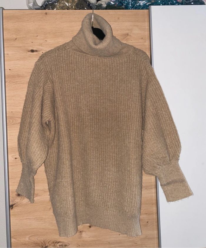 Pull col roulé femme