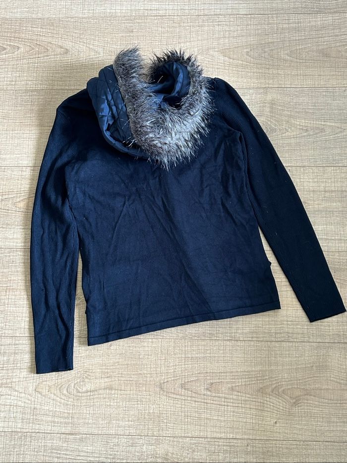 Veste bleue marine bi matière Morgan taille S jamais portée - photo numéro 9