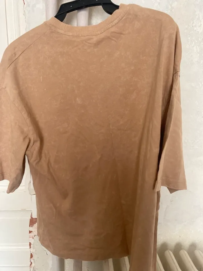 Tee-Shirt Marron Avec Motifs - photo numéro 2