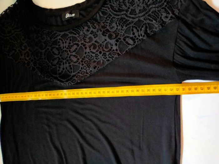 Haut noir Etam à dentelle – Taille M - photo numéro 9