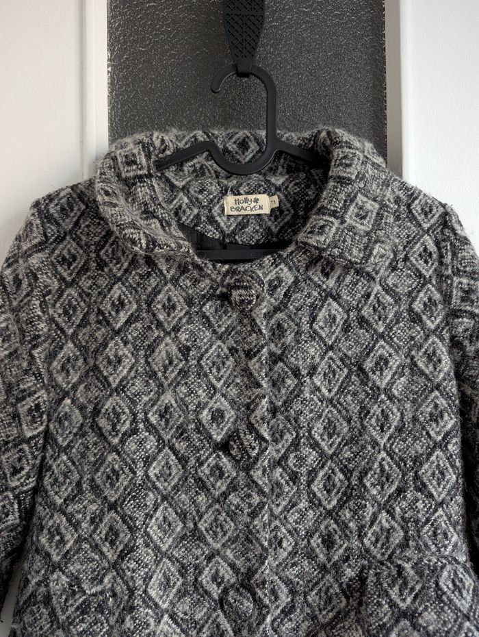 Manteau molly bracken en laine gris et noir à motif taille 36 - photo numéro 5