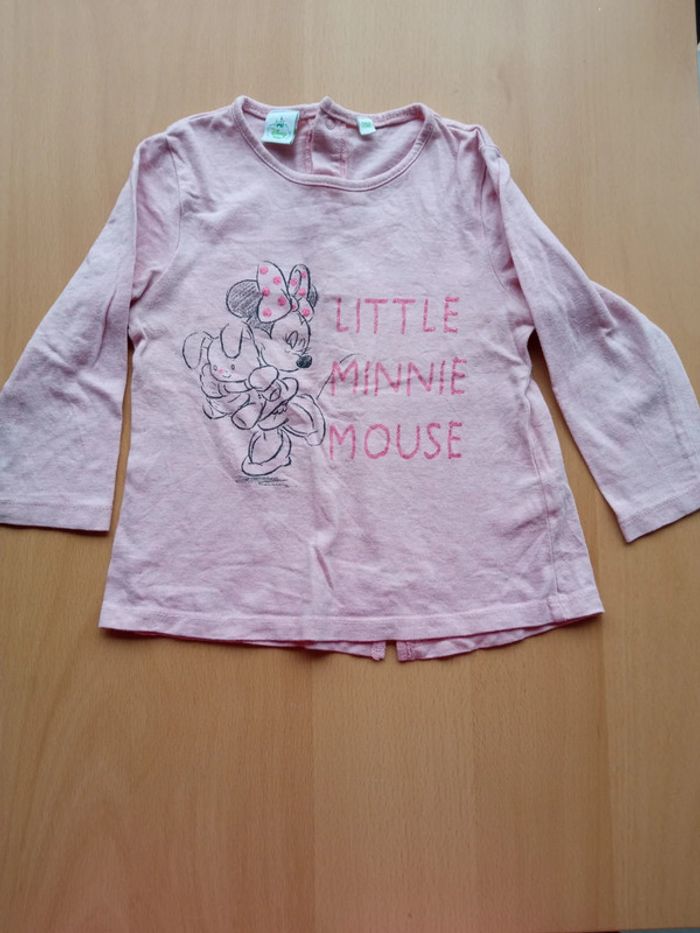 T-shirt manches longues Minnie 24 mois
