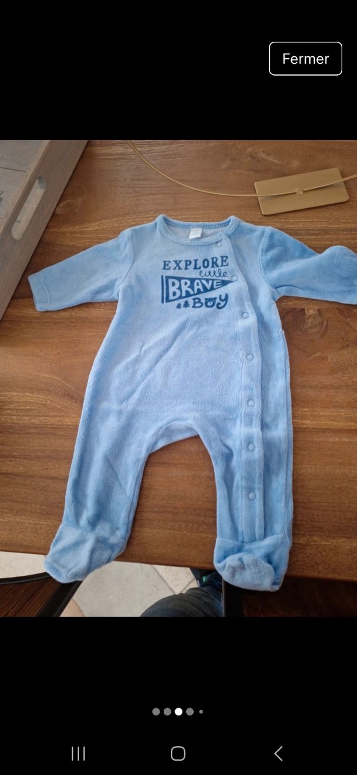 Lot de 7 pyjamas taille 1 mois - photo numéro 3