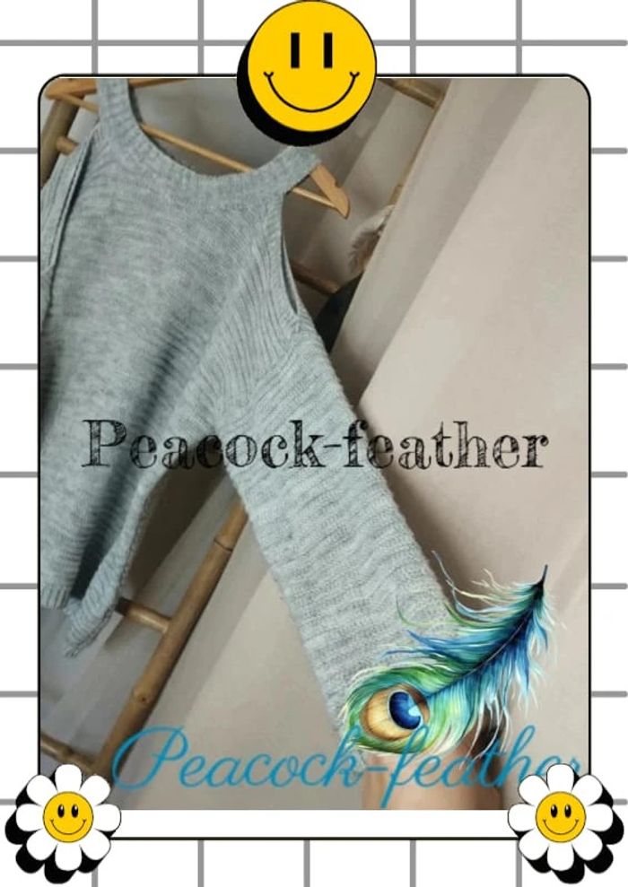 Pull épaules dénudées gris TU (42/46) - photo numéro 4