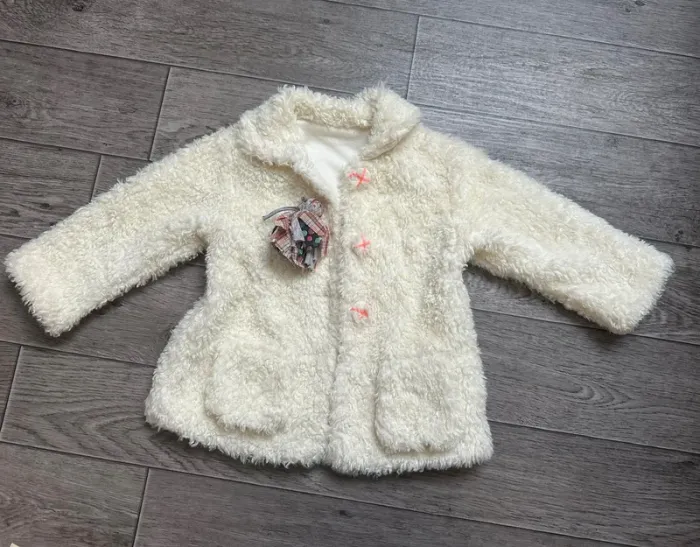 Manteau play up Fausse fourrure style mouton 3 ans - photo numéro 2