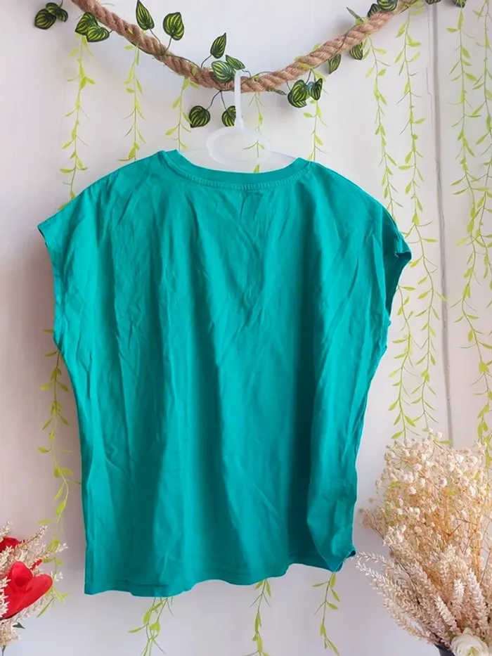T-shirt Kiabi – M – Turquoise – État : Excellent - photo numéro 2