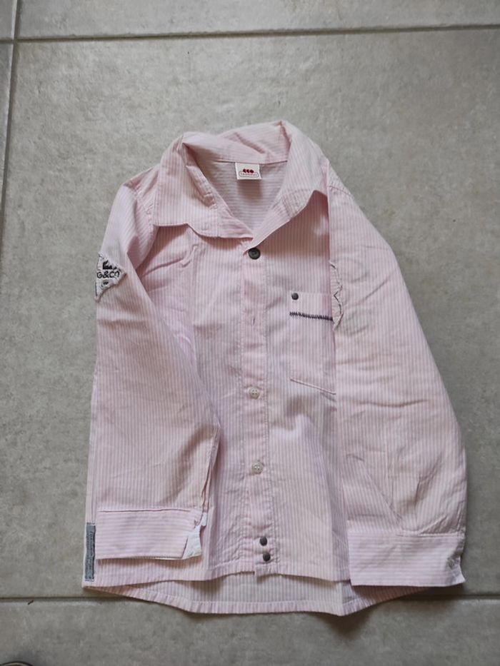 Chemise 3 pommes neuve 4 ans neuve