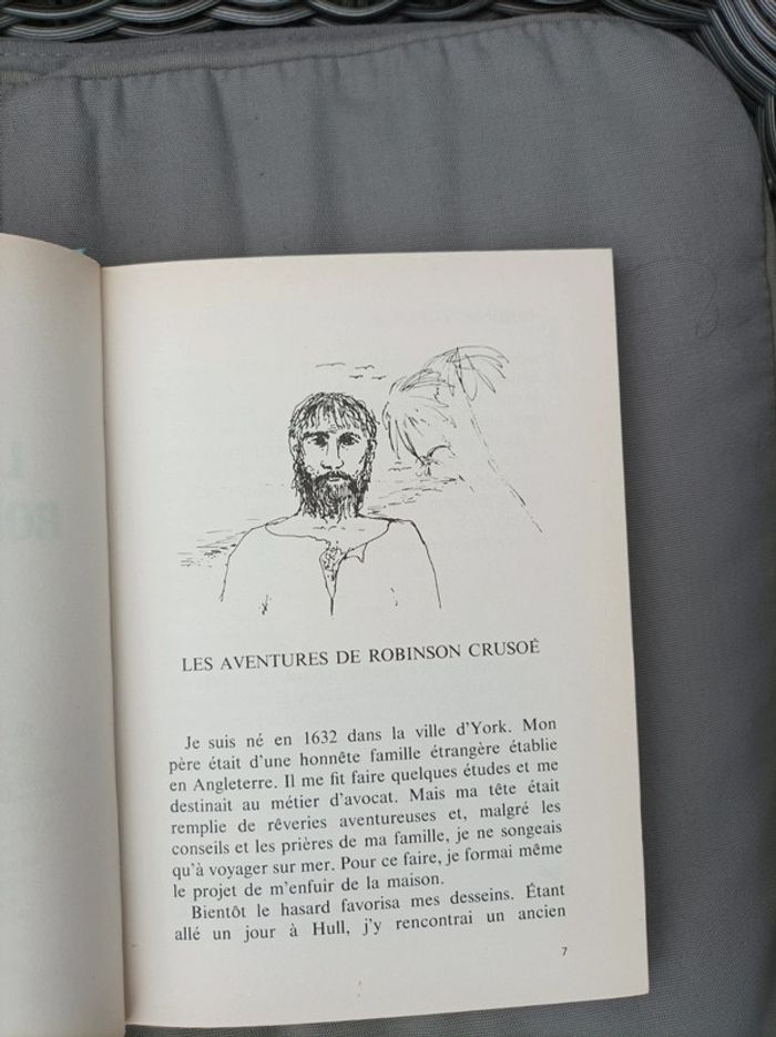 Livre "Robinson Crusoé" vintage comme neuf - photo numéro 5