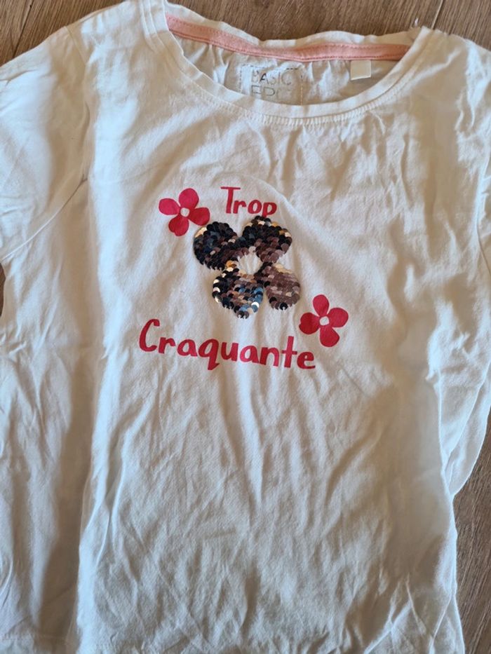 T-shirt neuf fpc 8ans - photo numéro 3