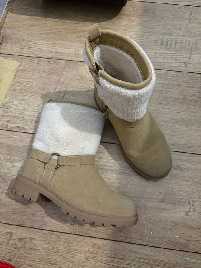 Bottines beige 31