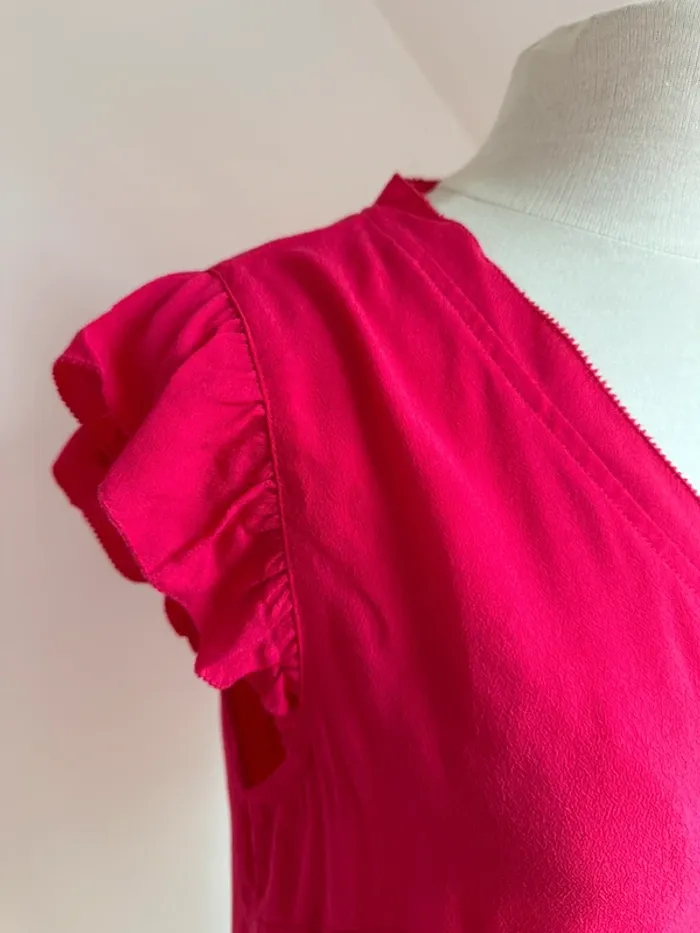 Superbe blouse fluide rose fuschia neuve Promod 🌸 M 38 - photo numéro 3
