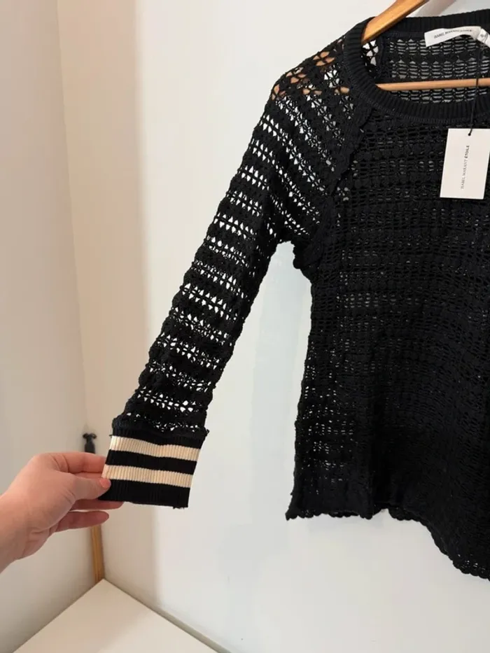 Top au crochet noir Isabel Marant - photo numéro 3