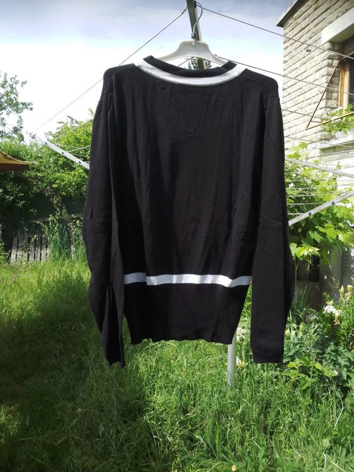 Pull blanc et noir femme - photo numéro 7