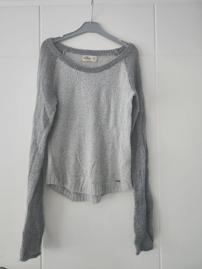 Pull gris Hollister