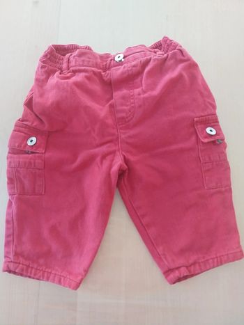 Pantalon jean bébé 12 mois rouge