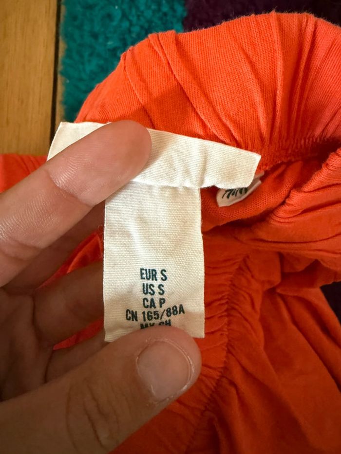 Lot de deux robes taille S en très bon état noir et orange H&M - photo numéro 9
