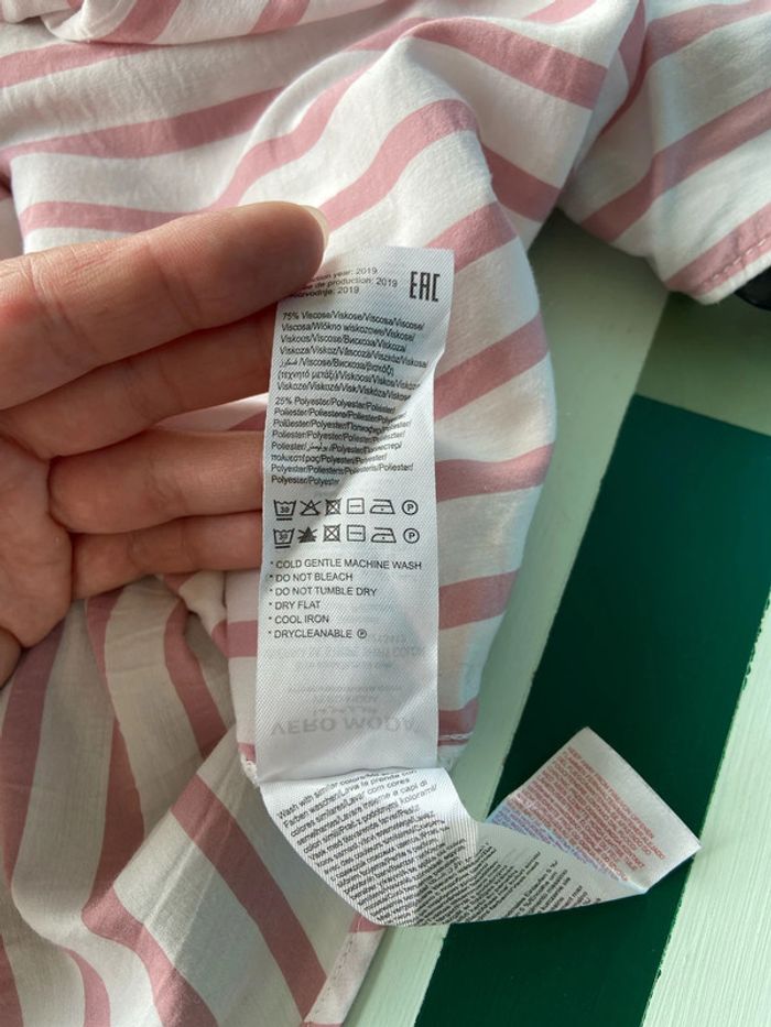 Blouse sans manches à lignes rose - photo numéro 5