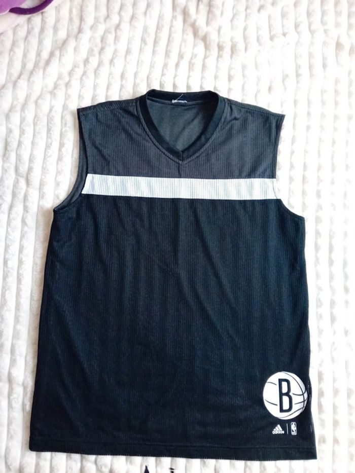 Tshirt 2en1 NBA Adidas 🩶🖤 - photo numéro 5