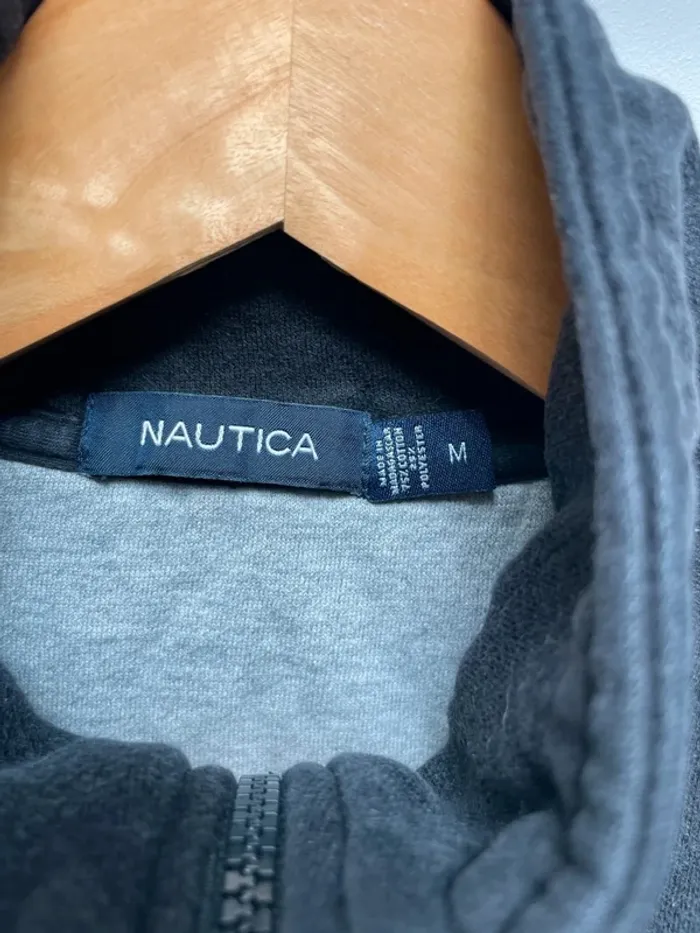 1/4 Zip Sweater Nautica Black Mens M - photo numéro 4