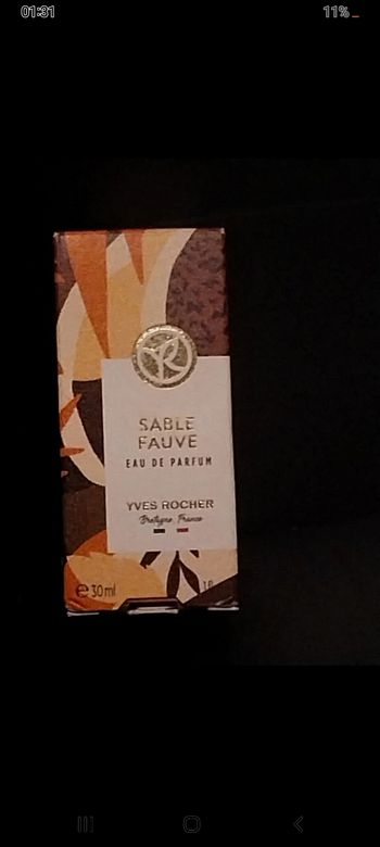 Parfum sable fauve 30 ml neuf