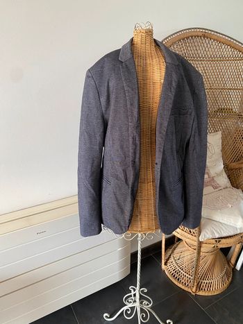 Blazer H&M bleu marine chiné taille 38/40