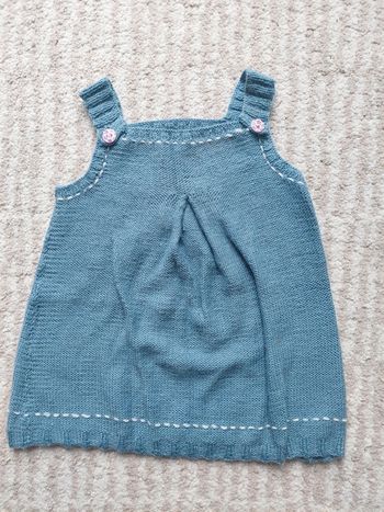 Robe laine à bretelles