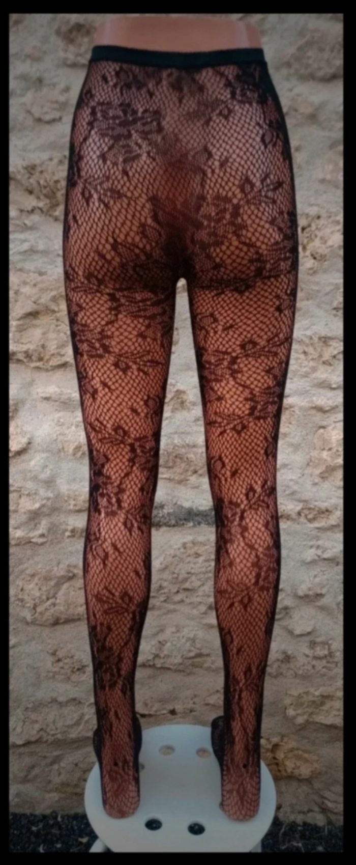Collant résille motif fantaisie - photo numéro 3