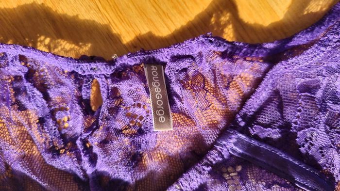 Ensemble rougegorge violet  soutien gorge / culotte - photo numéro 7