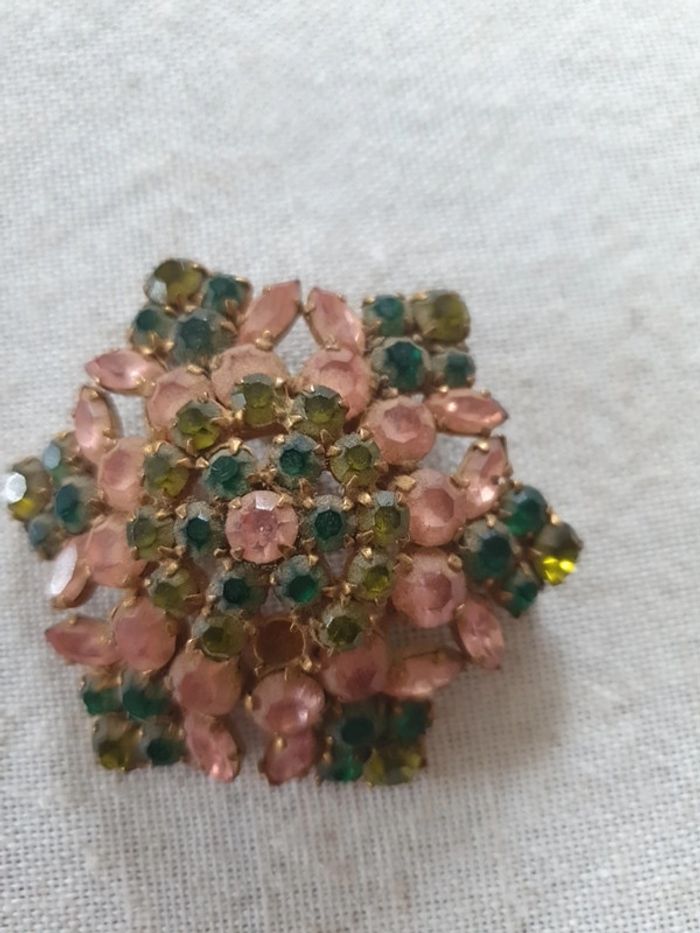 Broche ancienne strass - photo numéro 4