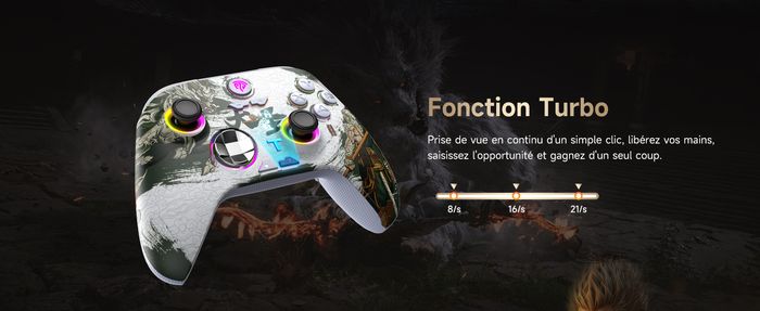 Manette EasySMX X15 Sans Fil RGB – Compatible PC, Switch, Android, iOS, Tesla - photo numéro 3