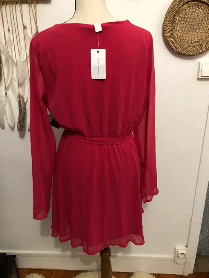 Robe framboise Nly Trend - photo numéro 4
