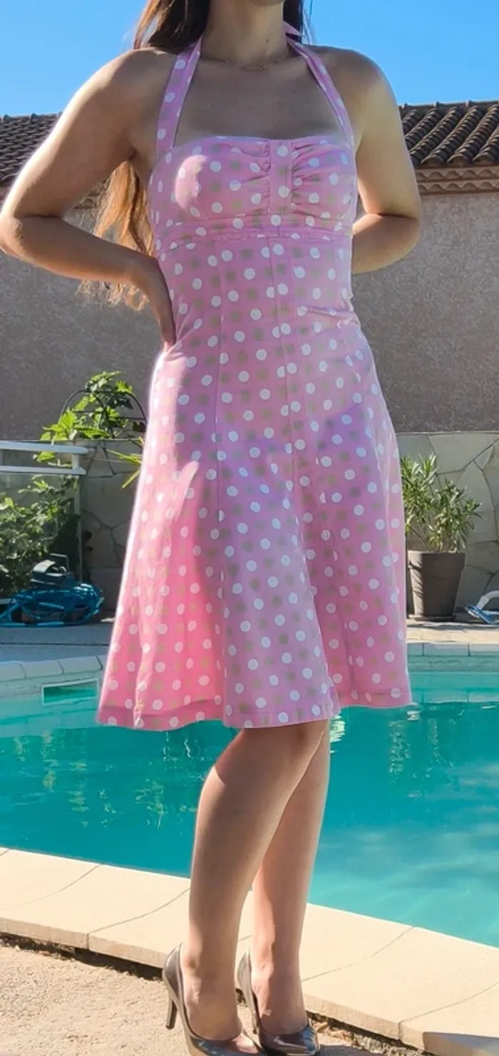 Splendide 👗 robe dos nu rose 🌹