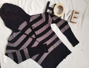 Pull long à capuche