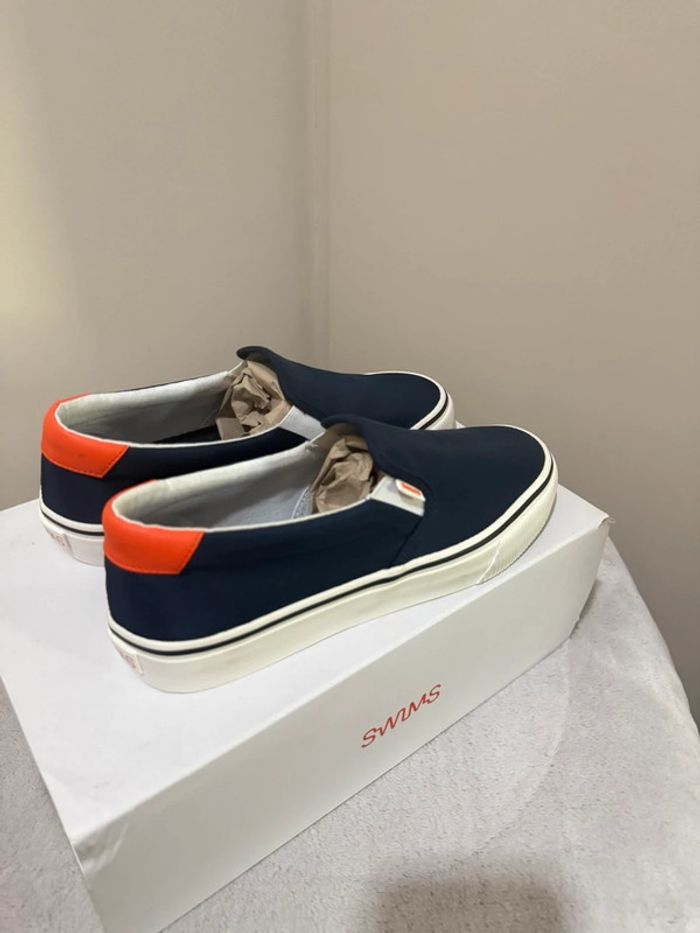Swims - Mocassins, Bleu marine, orange, Taille 41 - photo numéro 5