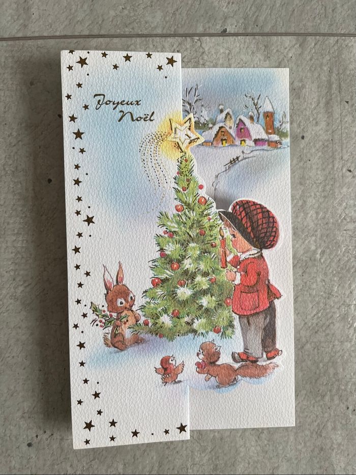 Carte joyeux sapin