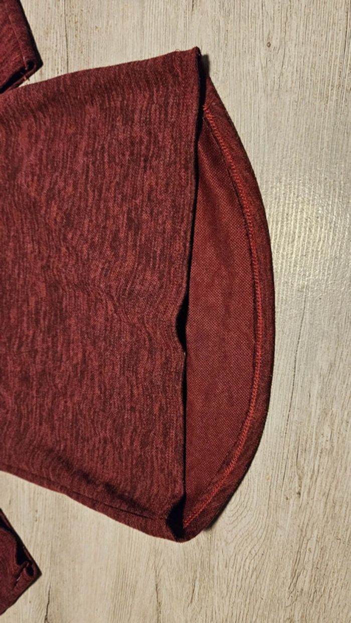 Sweat à capuche bordeu mauve à manches longues, made in Italy, taille XS/S - photo numéro 6