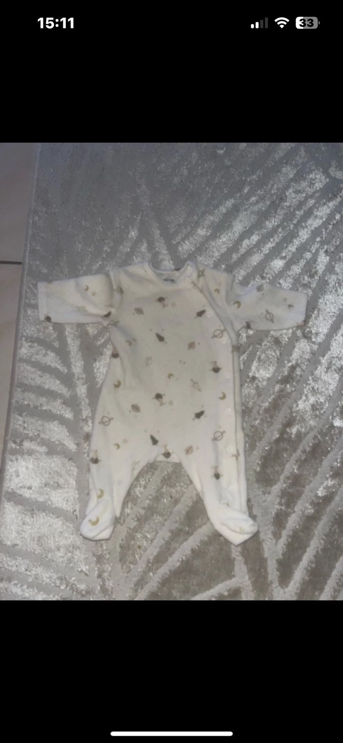 Pyjama bébé 1mois - photo numéro 3