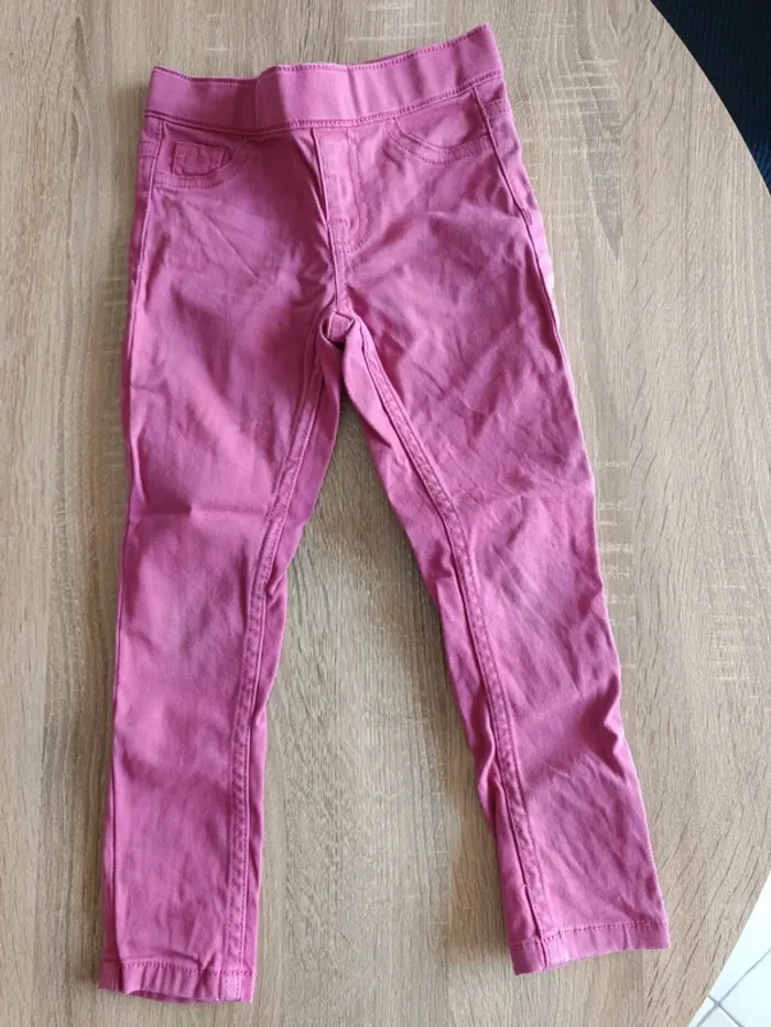 Pantalon rose fille La Halle 3 ans