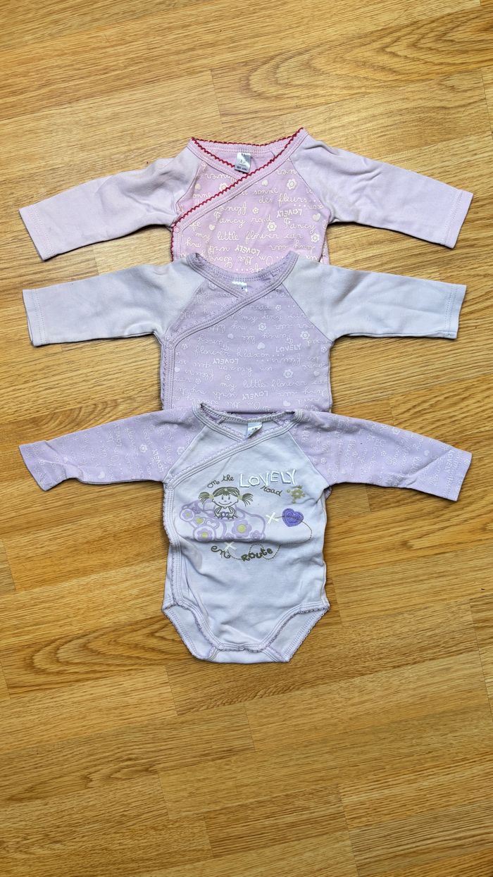 Lot body bébé fille