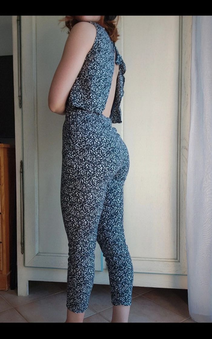 Combinaison pantalon ado imprimée léopard IKKS - photo numéro 3